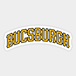 Bucsburgh - White 2 Sticker